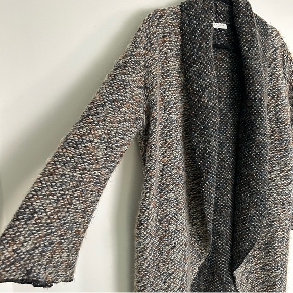 Bryn Walker Tweed Boucle Wrap Coat Womens XS - Picture 5 of 9